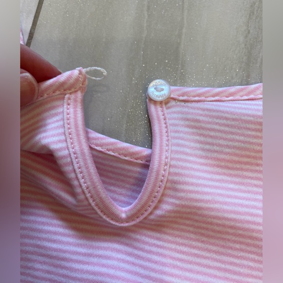 NWT Velani Long Sleeve Pink & White Striped Smocked Long Sleeve T-Shirt, size 6X - Picture 2 of 7